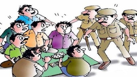 सोहागपुर में जुआ खेलते युवकों पर पुलिस की कारवाई, 2190 रुपए जप्त